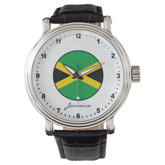 Elegant Jamaica Watch & Jamaican Flag  (Front)