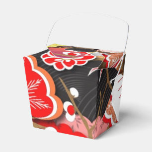 Elegant Japanese Autumn Kimono Favour Box
