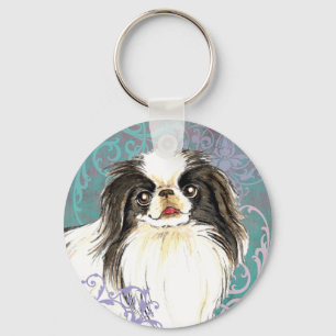 Elegant Japanese Chin Key Ring
