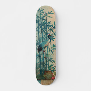 Elegant Japanese Crane Skateboard 