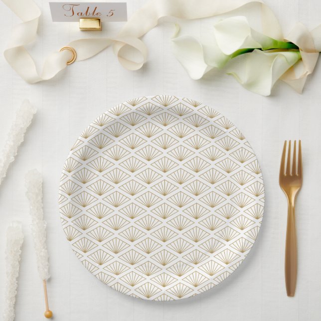 Elegant Japanese  Paper Plate (Wedding)