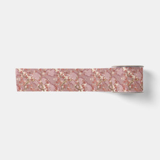 Elegant Japanese Plum Blossom Kimono Ribbon Satin Ribbon
