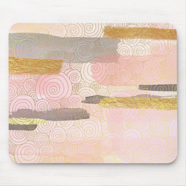 Elegant Japanese Style Abstract Waves Artwork | Mouse Mat (Front)