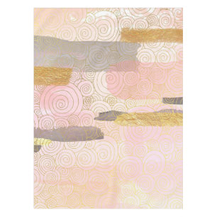 Elegant Japanese Style Abstract Waves Artwork   Tablecloth