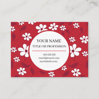 Elegant Jasmine Floral  Business Card