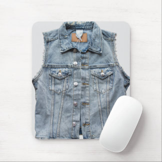 Elegant jeans fabric Photography Modern style Mouse Mat