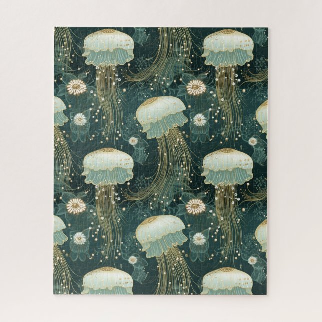 Elegant Jellyfish  Jigsaw Puzzle (Vertical)