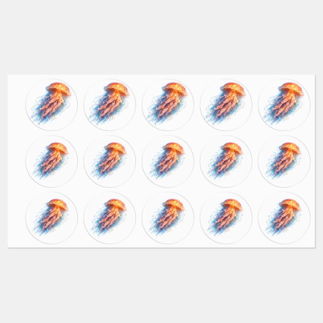 Elegant Jellyfish Ocean Fantasy Illustration (Sheet)