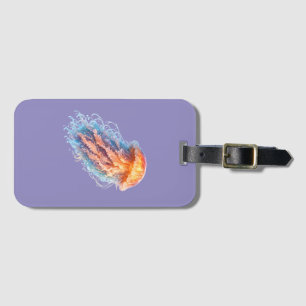 Elegant Jellyfish Ocean Fantasy Illustration Luggage Tag