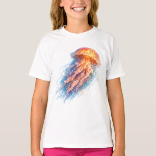 Elegant Jellyfish Ocean Fantasy Illustration T-Shirt