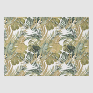 Elegant Jungle Leaves Tissue Paper