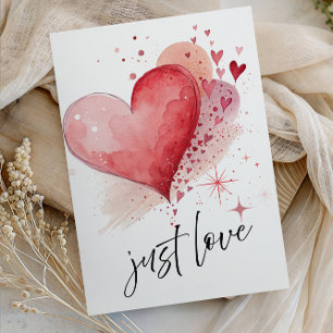 Elegant “Just Love” Wedding - Minimalist Romantic  Invitation