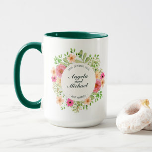 Elegant Just Married Wedding Combo Mug