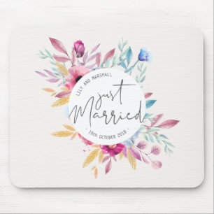 Elegant Just Married Wedding   Mousepad