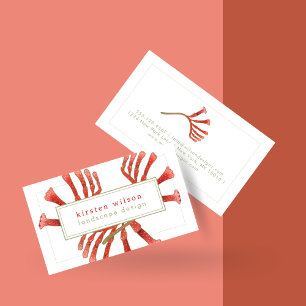 Elegant Kangaroo Paw Flowers - Personalised Business Card