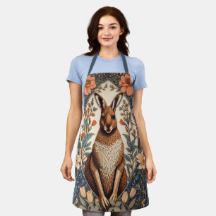 Elegant Kangaroo William Morris Inspired Apron