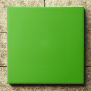 Elegant Kelly Green Accent #4cbb17 Tile