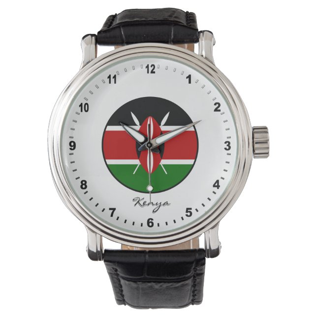 Elegant Kenya Watch & Kenyan Flag  (Front)