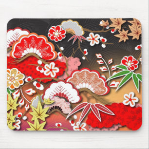Elegant Kimono - Japanese Design Mouse Mat