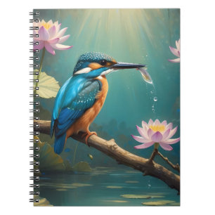 Elegant Kingfisher Bird Notebook