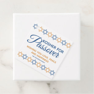 Elegant Kosher for Passover Star of David Personal Favour Tags