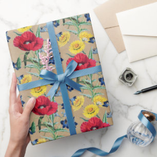 Elegant Kraft Paper Poppies Spring flowers