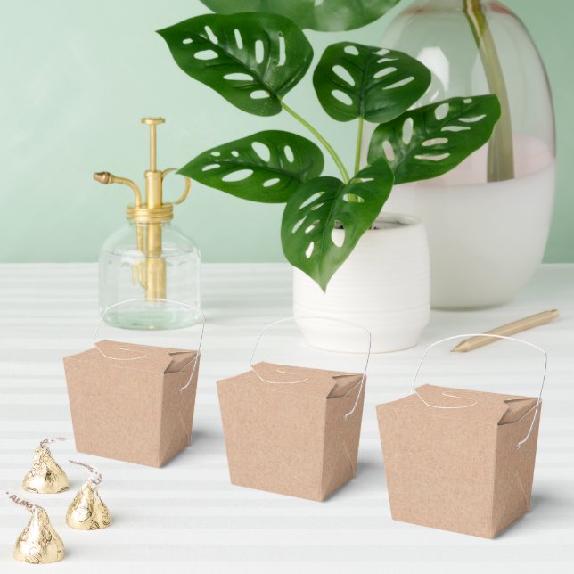 Elegant Kraft Pattern Takeout Gift Boxes (Multiple)
