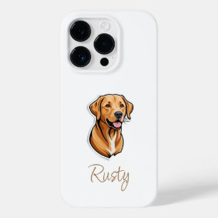 Elegant Labrador Retriever Custom Photo White Case-Mate iPhone 14 Pro Case