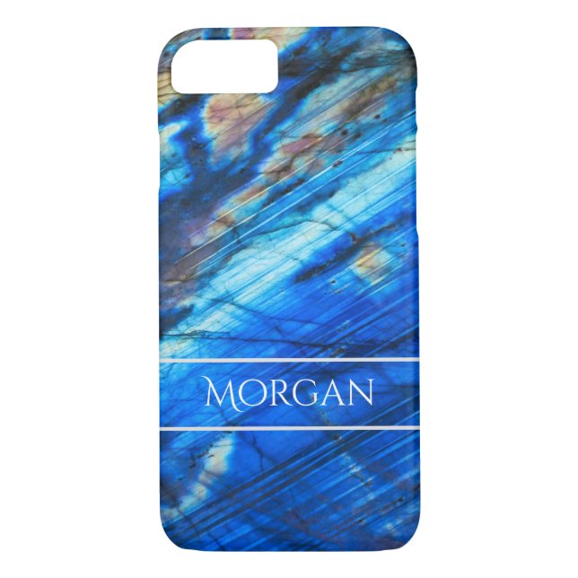 Elegant Labradorite mineral Gem Case-Mate iPhone Case (Back)