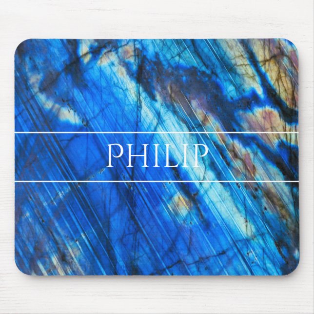 Elegant Labradorite mineral Gem trendy Mouse Mat (Front)