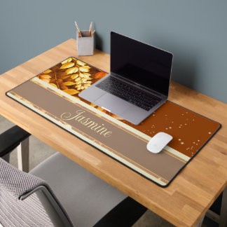 Elegant Laburnum Cascade Desk Mat