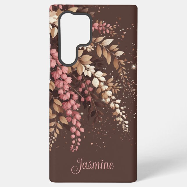 Elegant Laburnum Cascade Samsung Galaxy S22 Ultra Case (Back)