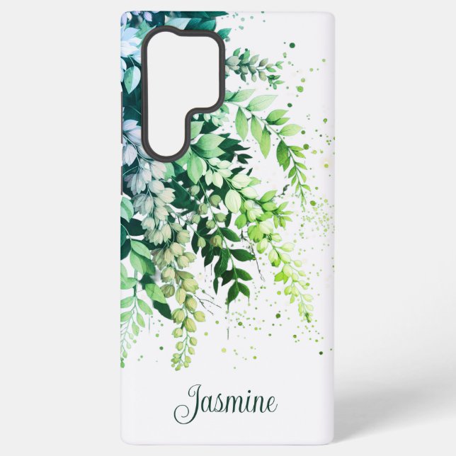 Elegant Laburnum Cascade Samsung Galaxy S22 Ultra Case (Back)