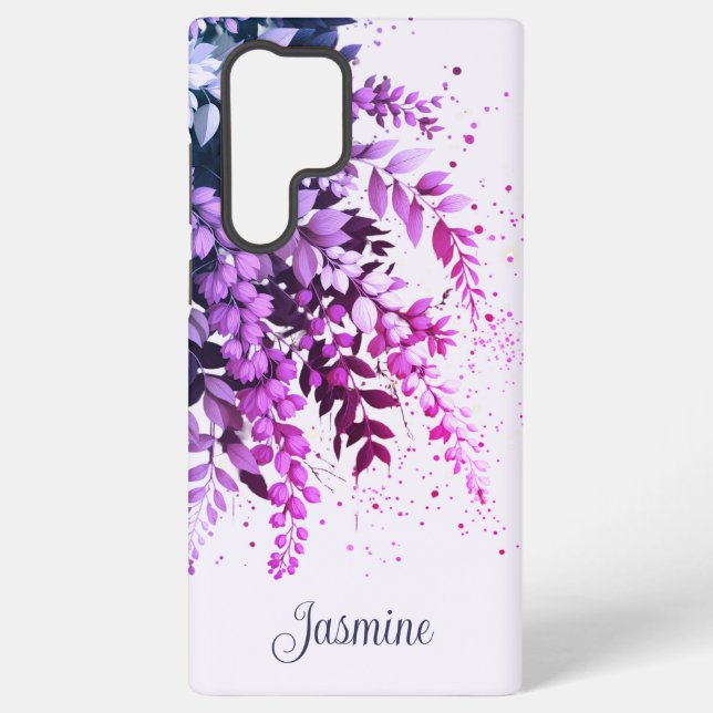 Elegant Laburnum Cascade Samsung Galaxy S22 Ultra Case (Back)