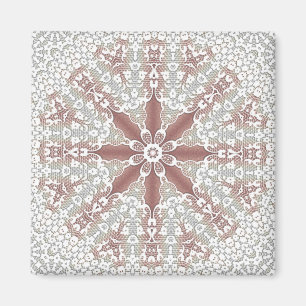 Elegant Lace Floral Magnet