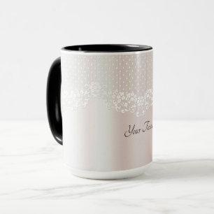 Elegant Lace Floral Mug