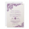 Elegant Lace Lavender Purple White Formal Wedding