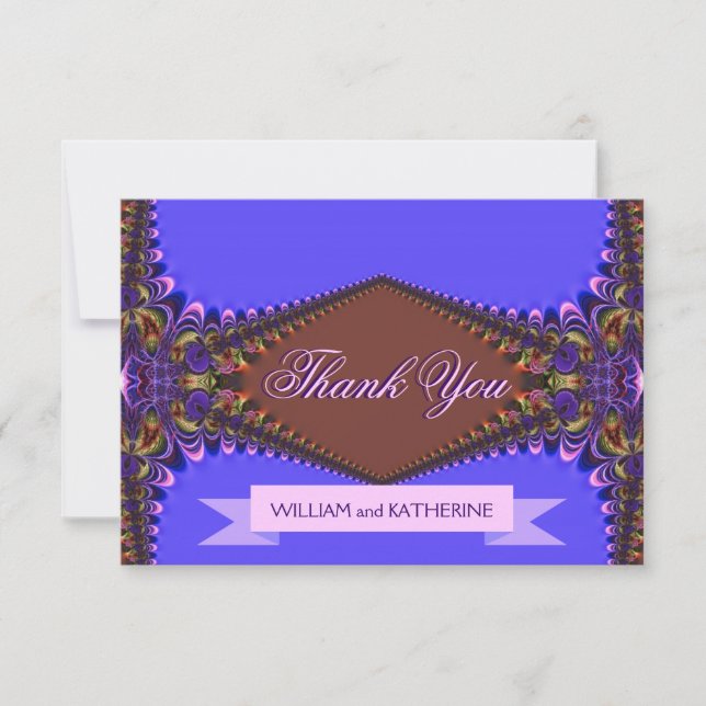 Elegant Lace Thank You Card (Front)