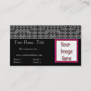 Elegant Lace Topper Add Your Photo Business Cards
