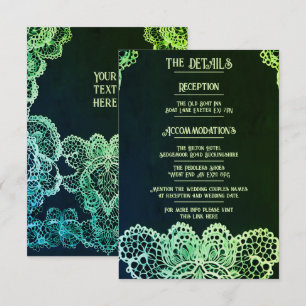 Elegant Lace Wedding Invitation