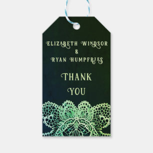Elegant Lace" Wedding Invitation Collection Gift Tags