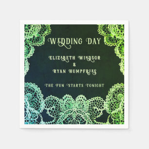 Elegant Lace" Wedding Invitation Collection  Napkin