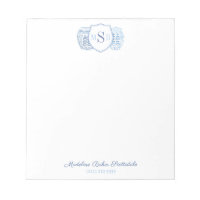 Elegant Ladies Ginger Jar Blue And White Monogram