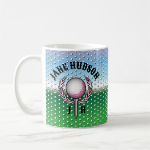 Elegant Ladies Golf Design Coffee Mug