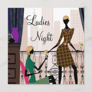 Elegant Ladies Night Out Invitation