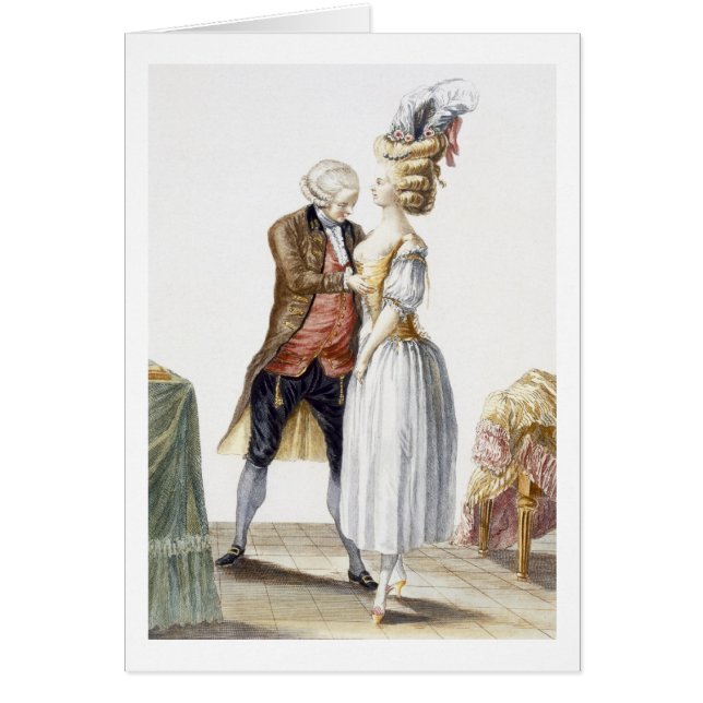 Elegant Lady at a Fitting with her Tailor, plate f (Front)