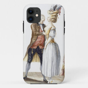 Elegant Lady at a Fitting with her Tailor, plate f iPhone 11 Case