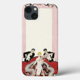Elegant Lady in Paris Art Deco iPhone 13 Case