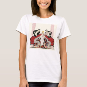 Elegant Lady in Paris Art Deco T-shirt