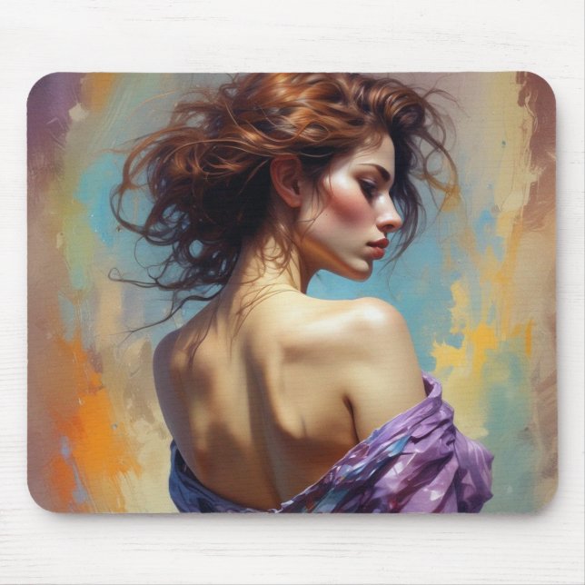 Elegant Lady  Mouse Mat (Front)